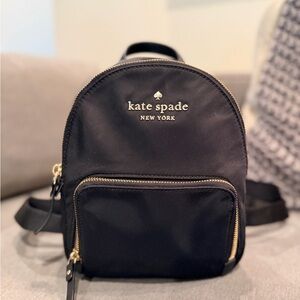 Kate Spade Black Nylon Backpack